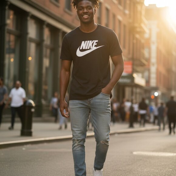 Nike "The Nike Tee" Logo T-Shirt Medium - Picture 8 of 8